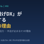 丸投げDXが失敗する理由｜内製力と発注力の違い